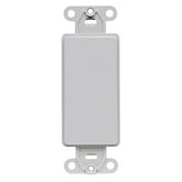 Leviton 80414 Decora Standard Size Plastic Wallplate Filler (Blank)